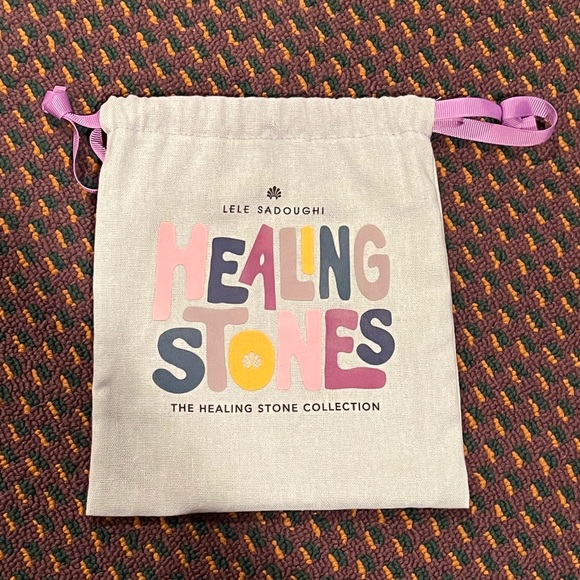 NWT Lele Sadoughi Rose Quartz Knotted Headband - Picture 12 of 14